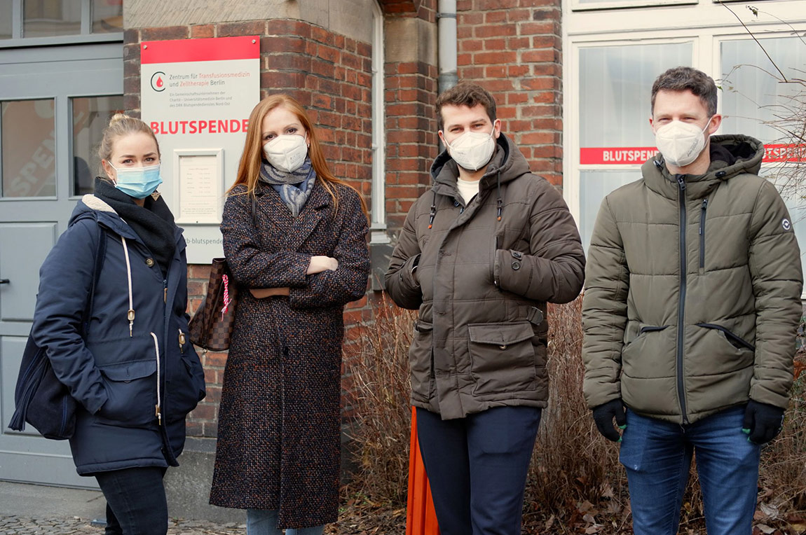 Headmatch spendet Blut